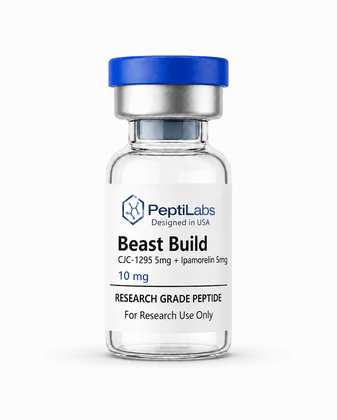 Beast Build CJC-1295 5mg NO DAC + Ipamorelin 5mg - Peptilabs